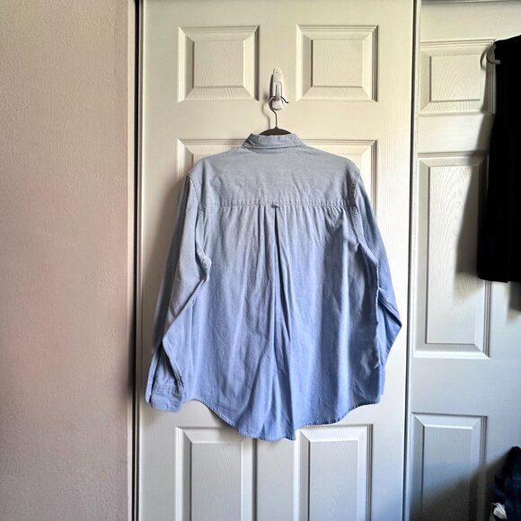 Vintage Ruff Hewn Men's Medium DIY Derby Horse Race Embroidered Denim Shirt - Picture 3 of 9